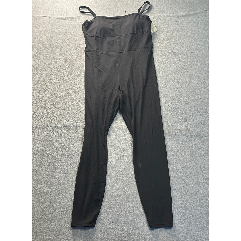 All in Motion Shelf Bra Jumpsuit Womens‎ Black XL Built-In Shorts UV Protection